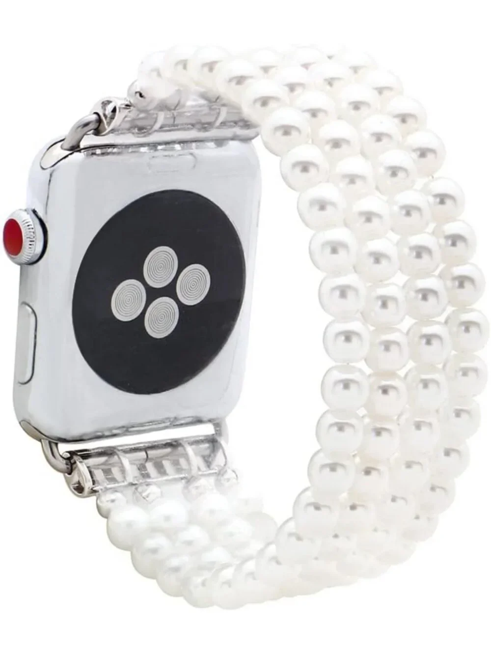 Beaded Elastic Stretch Bracelet for Apple Watch, Compatible with 38mm-49mm Sizes